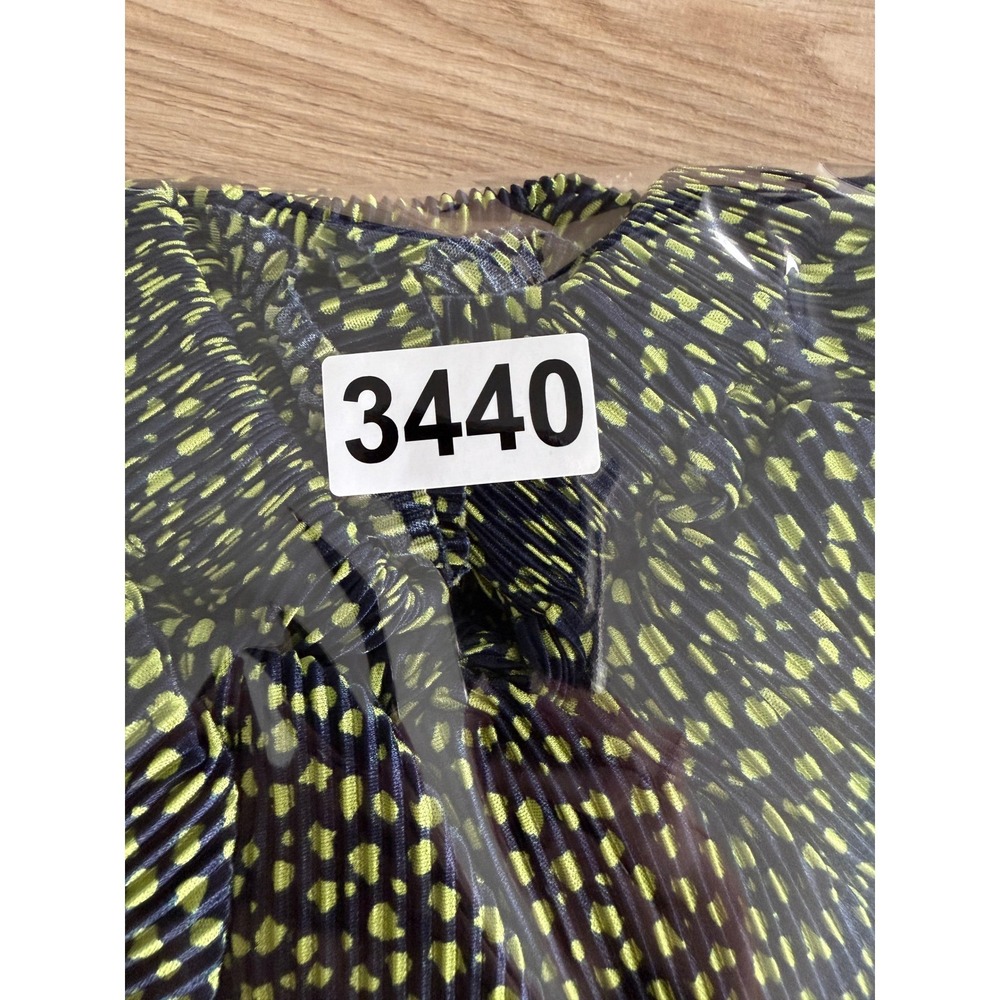 ASOS Pleated Maxi Dress Size 10 Navy Blue Green Ditsy Print Artsy Eclectic - Picture 9 of 9